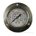 panel mount shockproofpressure gauge with flange 63mm